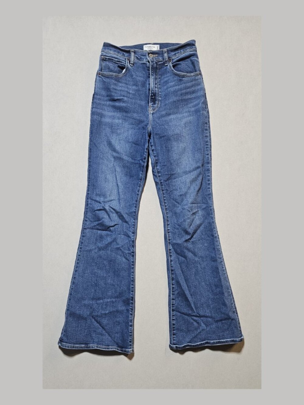 Abercrombie & Fitch The Flare Jeans Ultra High Rise Women's Size 28/6 Denim